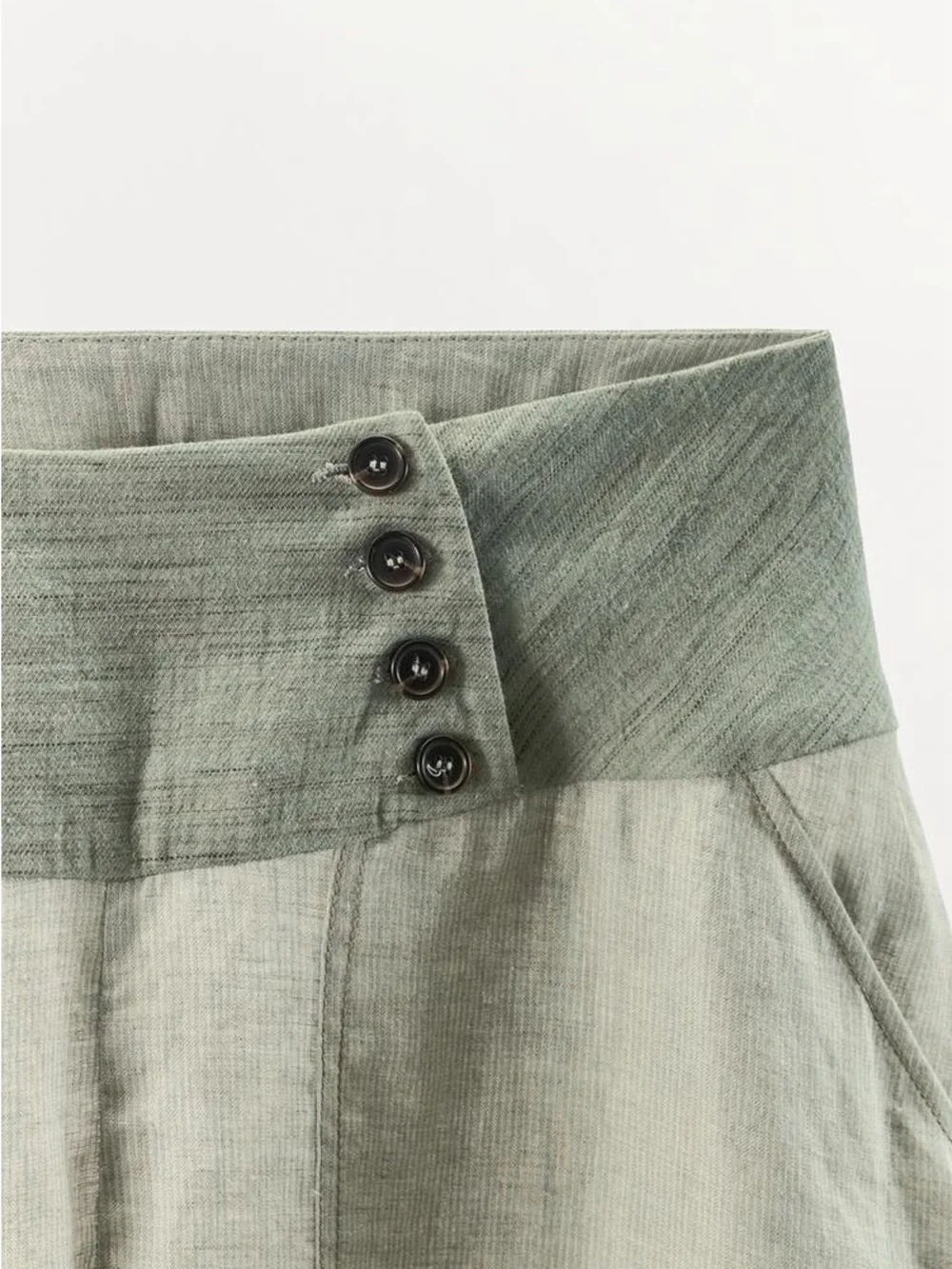 MWOT Zara Sage sarouel Green
